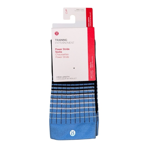 lululemon athletica Accessories - Lululemon Power Stride Crew Socks Women’s Size L 9–11 POTS NWT